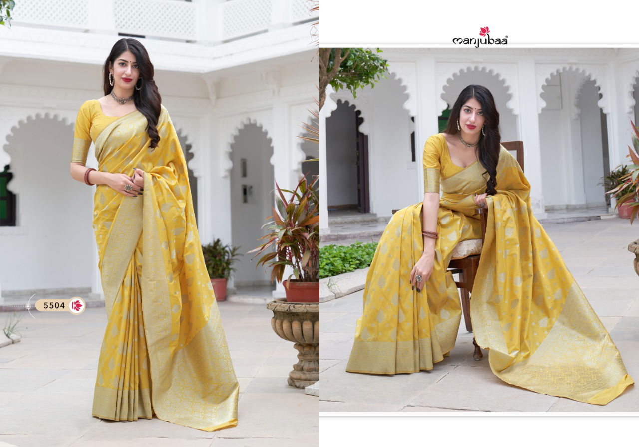 Majubaaa Maaisha Festive Wear Banarasi Silk Designer Fancy Saree Collection